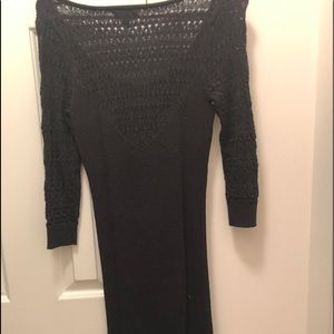Black sweater dress